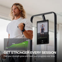 Gym Monster Smart Home Gym, Multifunctional Strength Training Machine, Smith Machine Power Cage Workout Station, Squat Rack Cable Machine, Full Body Fitness Equipment for Home Workout