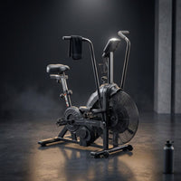 Dual Resistance Air Bike, Magnetic & Air Fan Bike with APP Connection, ISCC plus Certified Wind Bikes, Dual-Action Handlebars for Home Gym HIIT Cardio Full Body Workout (350LBS Capacity) — Studio Shot