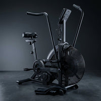 Dual Resistance Air Bike, Magnetic & Air Fan Bike with APP Connection, ISCC plus Certified, Dual-Action Handlebars for Home Gym HIIT Cardio Full Body Workout (350LBS Capacity) (Carbon Black) — Studio Shot
