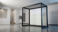 Golf Simulator Enclosure for Home Garage Indoor Sim Practice with Screen | 10 X 8 X 5 Ft with HD Impact Screen Two Shank Nets Corner Foam Padding (Projector Launch Monitor & Hitting Mat Not Included) — Lifestyle