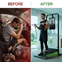 Gym Monster Smart Home Gym, Multifunctional Strength Training Machine, Smith Machine Power Cage Workout Station, Squat Rack Cable Machine, Full Body Fitness Equipment for Home Workout — Before & After