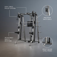 Gym Monster Smart Home Gym, Multifunctional Strength Training Machine, Smith Machine Power Cage Workout Station, Squat Rack Cable Machine, Full Body Fitness Equipment for Home Workout — infographic