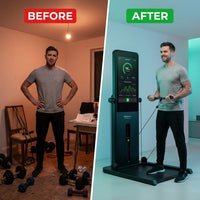 Smart Home Gym, Multi-Functional Gym Machine for Full Body Strength Training, All-In-One Gym Equipment, Digital Weight System, Workout Station, Squat Rack, Gym Monster 2 — Before & After