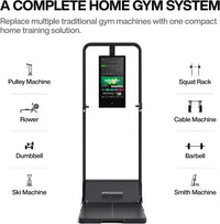 Gym Monster Smart Home Gym, Multifunctional Strength Training Machine, Smith Machine Power Cage Workout Station, Squat Rack Cable Machine, Full Body Fitness Equipment for Home Workout